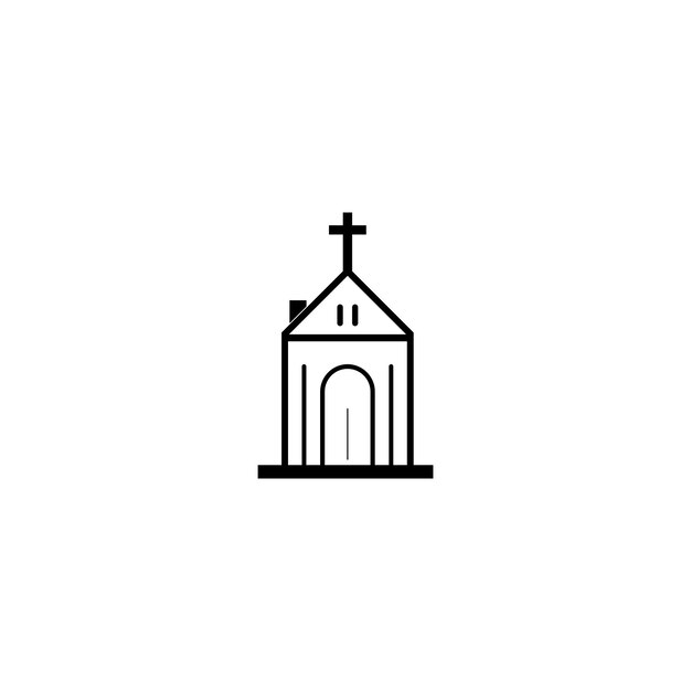 Christian cross icon