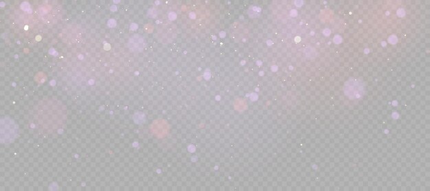 Christmas background Powder dust light Magic glow of gold Small shiny bokeh dust particles