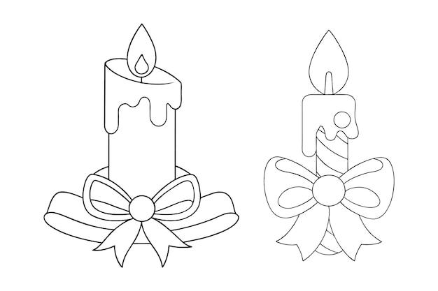 christmas candle coloring page fun holiday craft for all ages