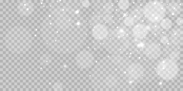 Christmas glowing light bokeh confetti and spark overlay texture for your design