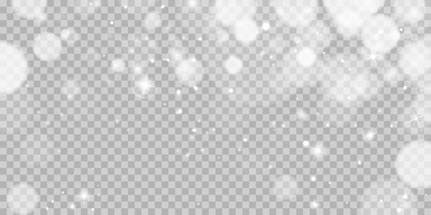Christmas glowing light bokeh confetti and spark overlay texture for your design