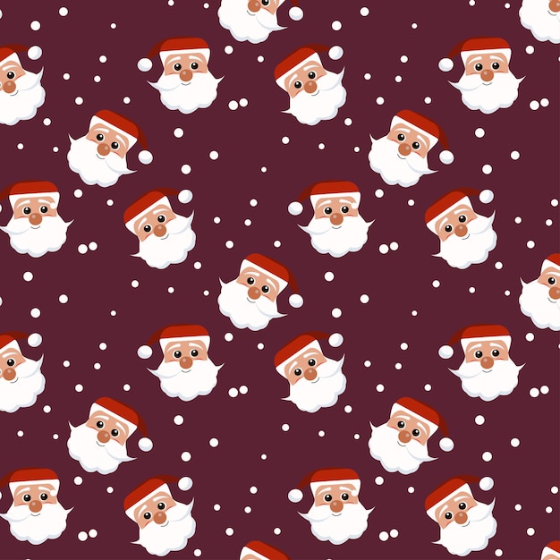 Christmas pattern Pattern with Santa Claus