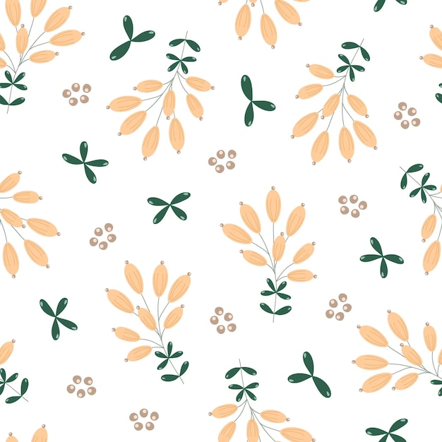 Christmas plant seamless pattern for home decor for seasonal gift paper textile celebration design