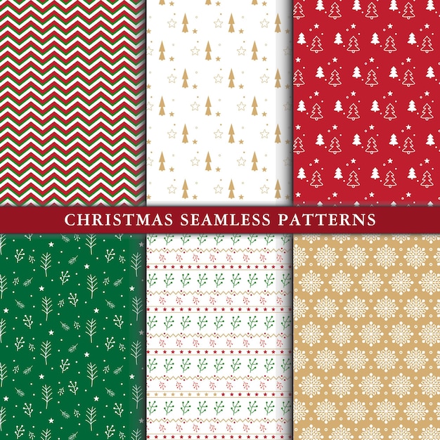 Christmas seamless pattern. Christmas endless texture for wallpaper, web page background.
