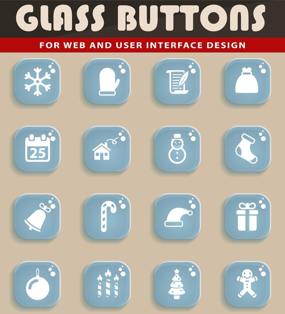 Christmas simply symbol for web icons and user interface