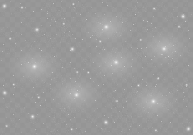 Christmas sparkles bokeh lights effect dust sparks bright stars shine on a background Vector