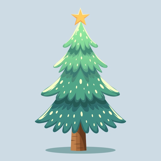 Christmas tree vector and decoration Christmas tree vector art illustration