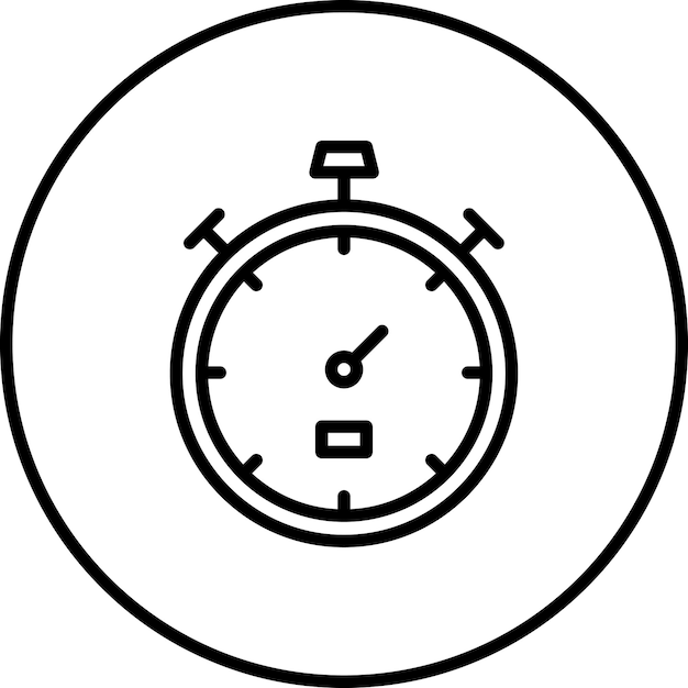 Chronometer vector icon illustration of Sports iconset