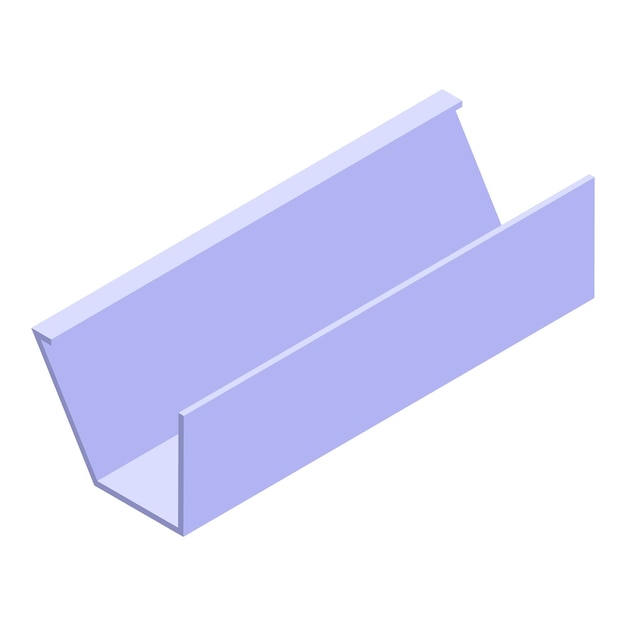Chute gutter icon Isometric of chute gutter vector icon for web design isolated on white background
