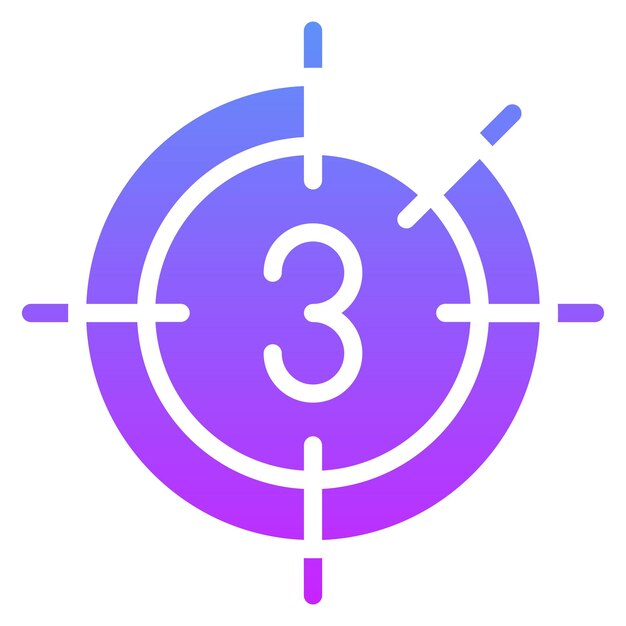 cinema countdown vector icon illustration of cinema iconset
