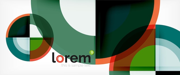 Circle abstract background geometric modern design template