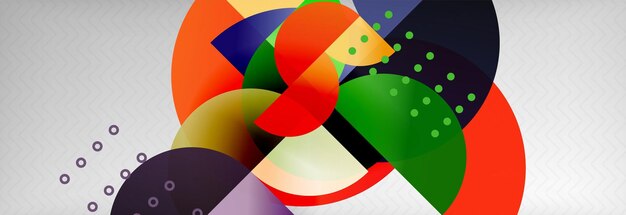 Circle composition abstract background