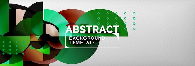 Circle composition abstract background