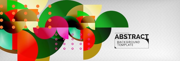 Circle composition abstract background