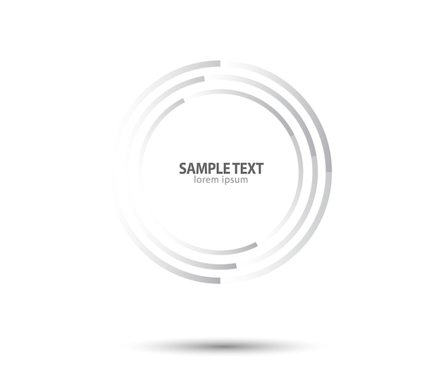 Circle Form Design element Geometric shape border frame Technology round Logo Spiral