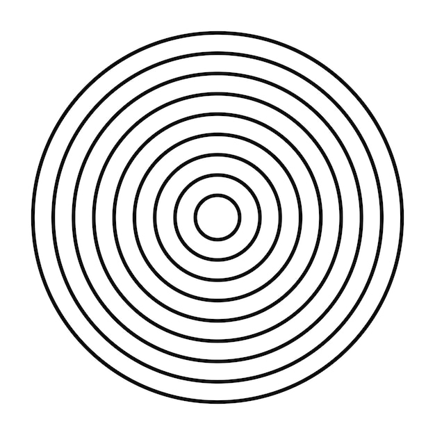 Circle halftone abstract dotted circles round icon