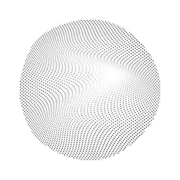 circle halftone vector art icons and graphics elements