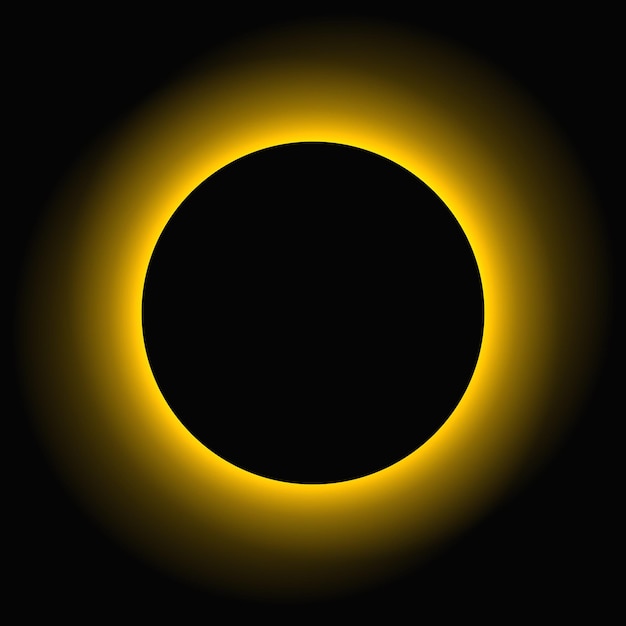 circle illuminate light frame with color gradient