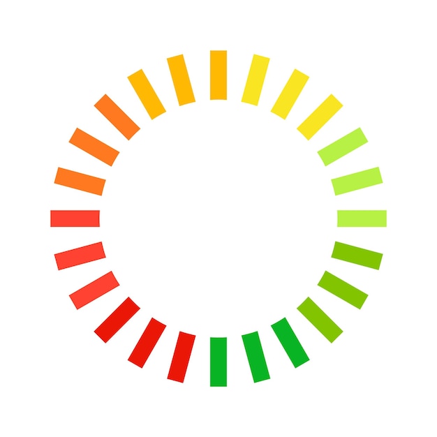 Circle indicator icon Vector illustration