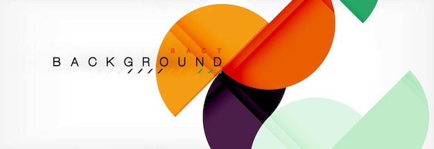 circle modern geometrical abstract background illustration