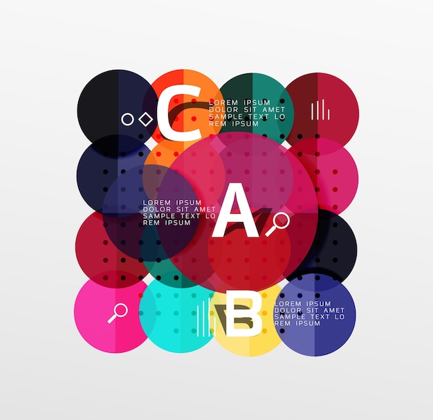 circle modern geometry infographic background vector template background for workflow layout diagram number options or web design