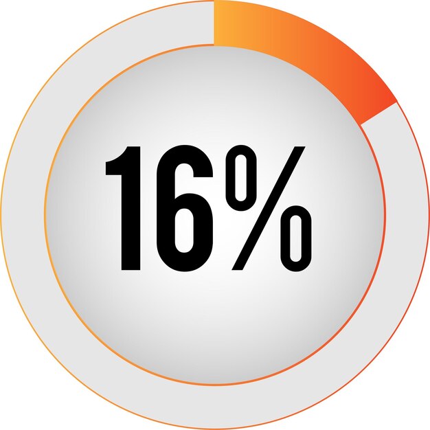 Circle percentage diagrams  ready to use for web design, user interface (UI) or infographic