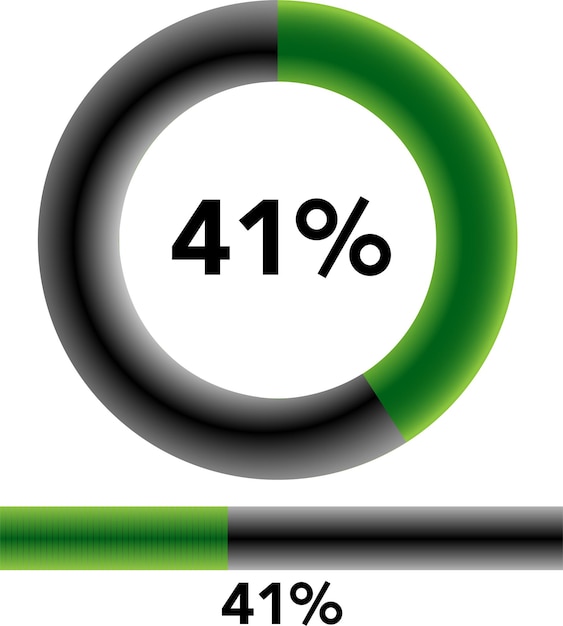 circle percentage diagrams ready to use for web design, user interface (ui) or infographic