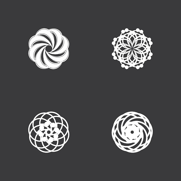 Circle Ring swirl Abstract Logo Vector