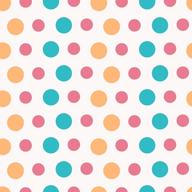 Circle seamless pattern colorfull style different size for decoration poster party