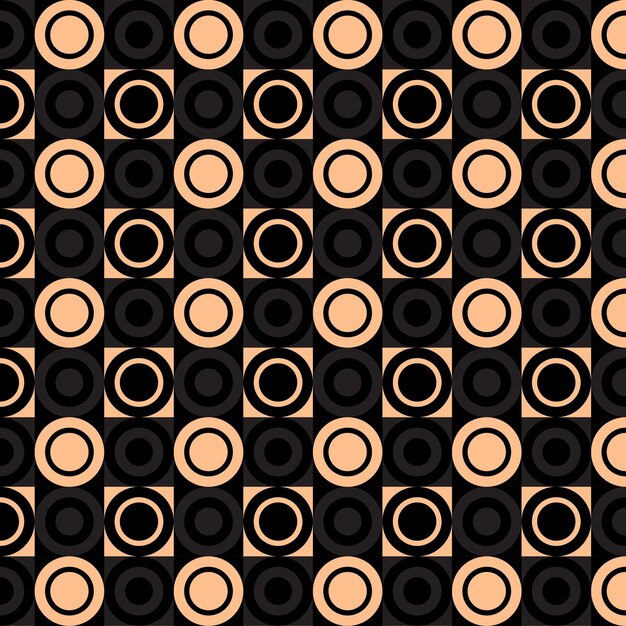 circle square round geometric tile pattern