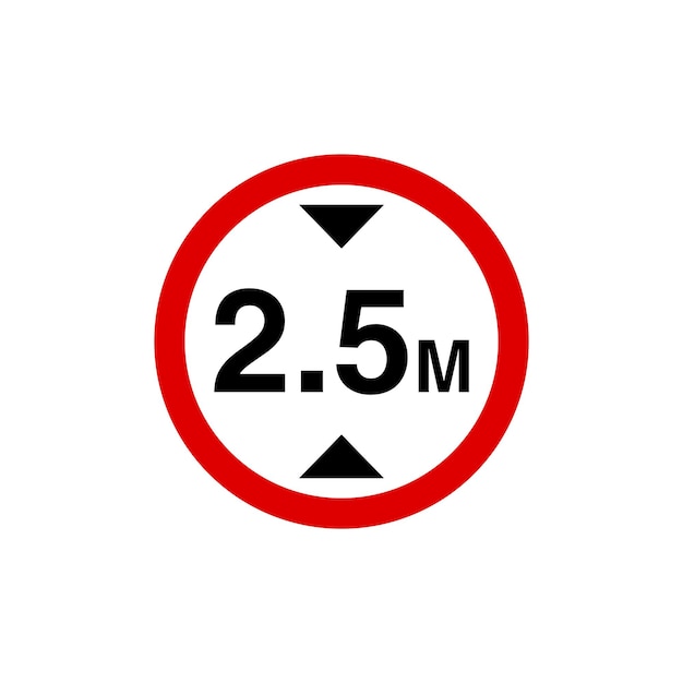 Circle Traffic Sign Road Sign Vector Template