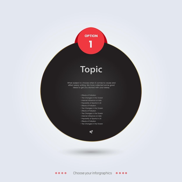 Circle Vector infographic button template a process infographic icon and banner template infographic