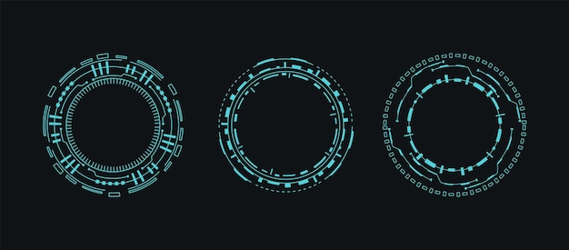 Circle virtual reality drone robot aim interface