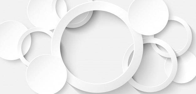 Circle white Background