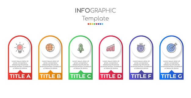 Circles with strokes for infographic Template for diagram graph presentation and chart