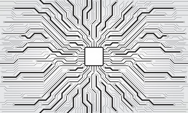 Circuit board background texture vector illustration