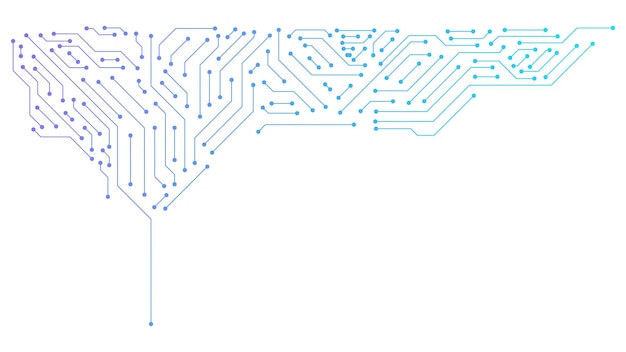 Circuit Board Electronics Digital Technology Isolated on Transparent Background