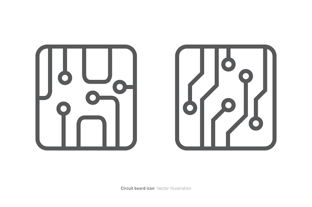 Circuit board icon design vector illustration