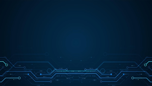 Circuit board. Motherboard. Blue technology background