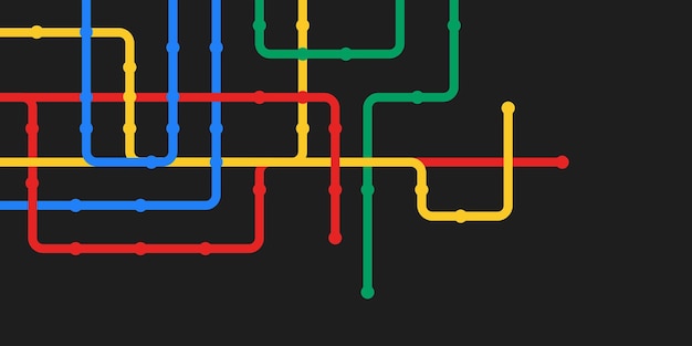 Circuit connect lines and dots Network technology and Connection concept