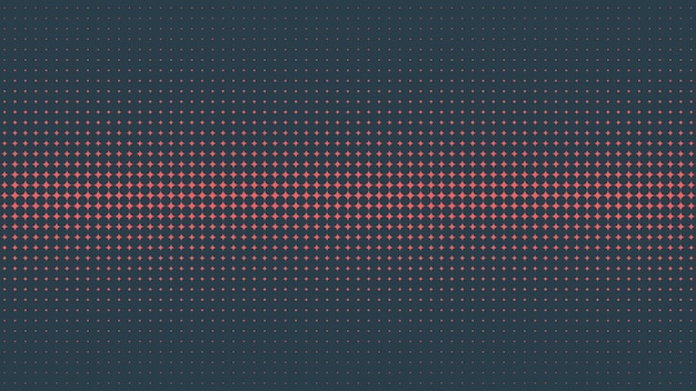 Circular halftone pattern straight line border vector red black abstraction