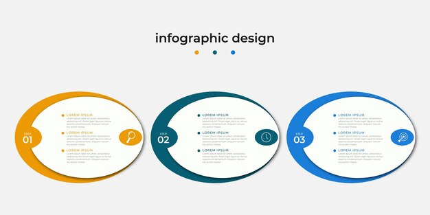 Circular Timeline Steps Infographics Design Template