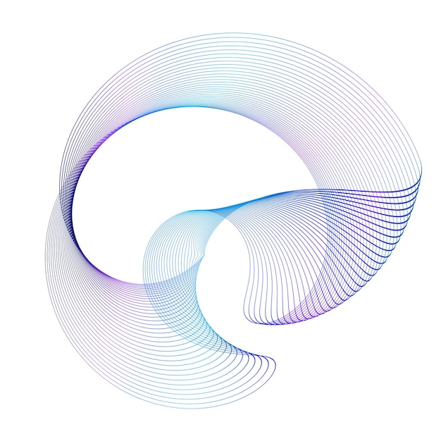 Circular Wireframe mesh circles lines effect logo element17