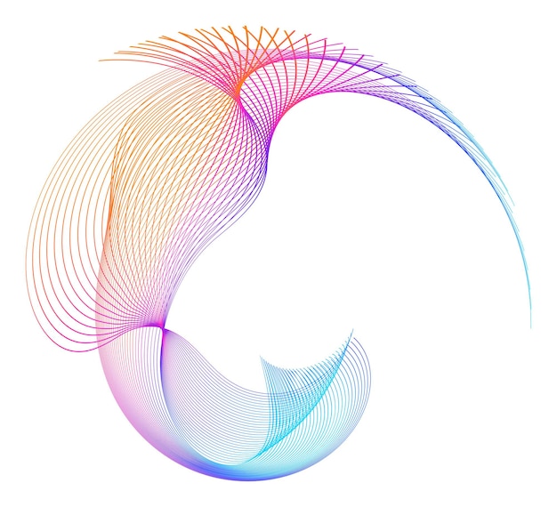 circular wireframe mesh circles lines effect logo element67