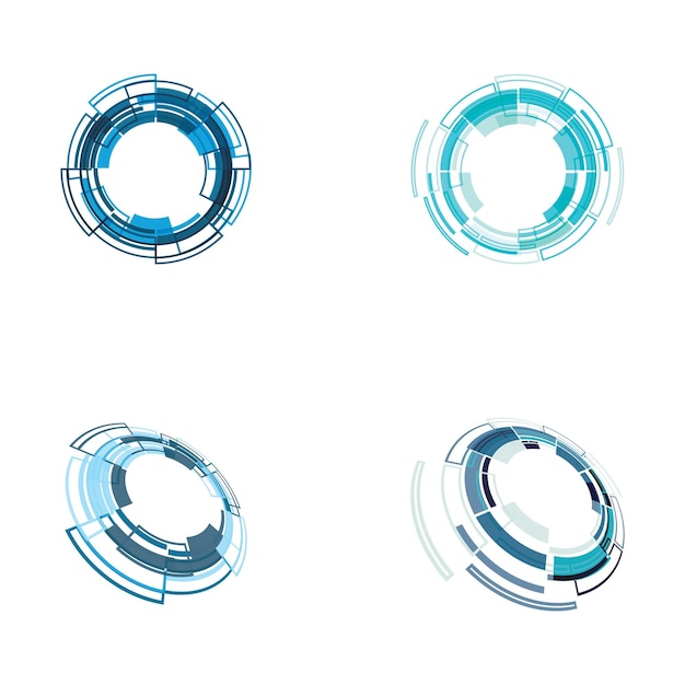 Cirkel techno vektor ikon design