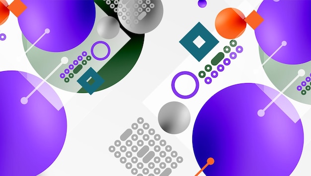 Cirklar och geometriska element abstrakt bakgrund