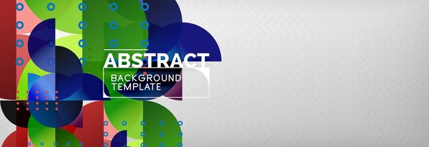 Cirklar och halvcirklar abstrakt bakgrund cirkeldesign företagsmall