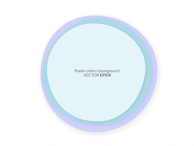 Cirkler rund form baggrund i blå lilla pastel farver overlay.