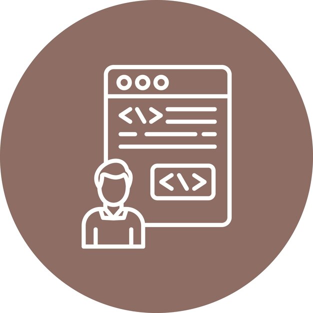 Citizen Developer Male icon vector image Can be used for No Code