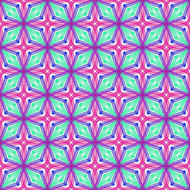 Çizgi ve şekil renkli kesintisiz desen arka planı soyut illüstrasyon geometrik moda stili